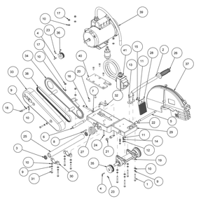Section 04 Diagram and Parts List for MK-2003E 158751 MK Diamond Concrete Saw